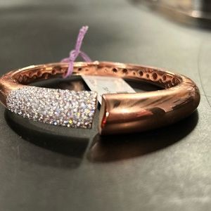 Bronzallure 18K Rose Gold Plate Cuff Bracelet